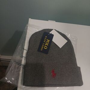 Polo Ralph Lauren Winter Beanie Hat Grey colour,NWT